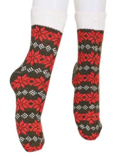 Шарени дамски вълнени чорапи