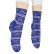 Зимни вълнени чорапи за жени - ярко син цвят