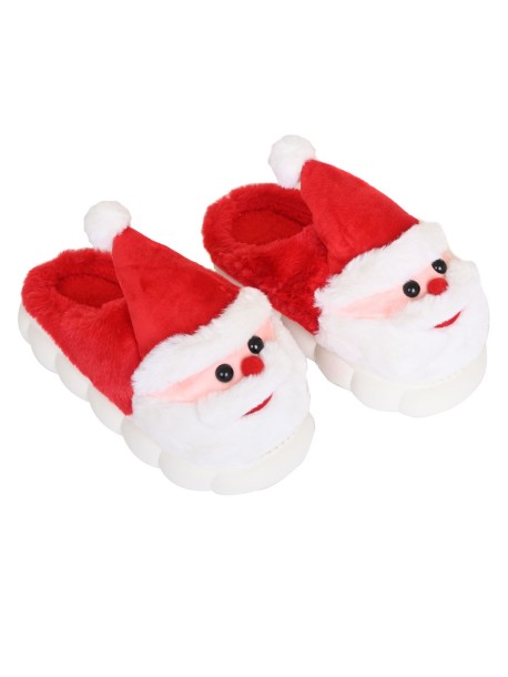 Червени коледни пантофи