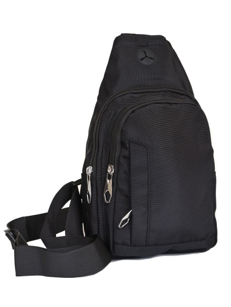 Мъжка чанта през рамо - Черна