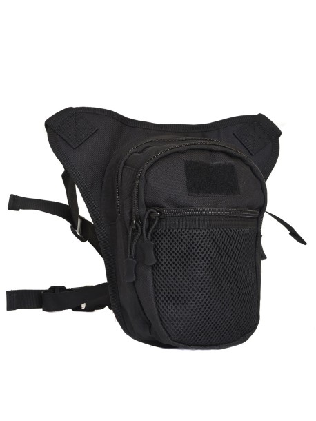 Черна чанта за бедро