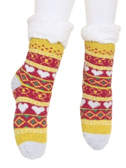 Домашни коледни чорапи в розово