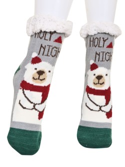 Домашни чорапи с полар и силикон