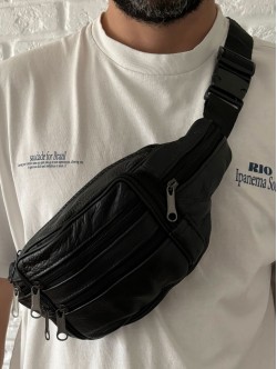 Мъжка паласка от естествена кожа