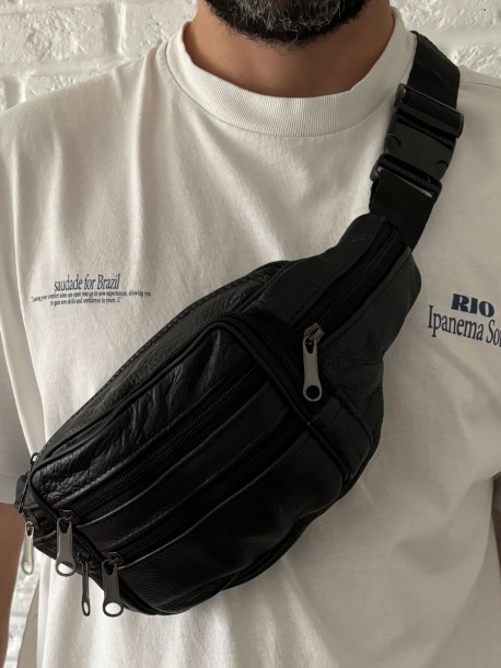 Мъжка паласка от естествена кожа