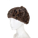 Елегантна дамска шапка в кафяво