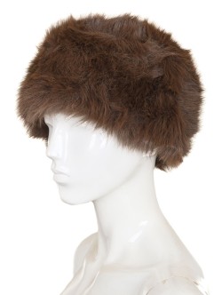 Класическа зимна шапка за жени - кафява