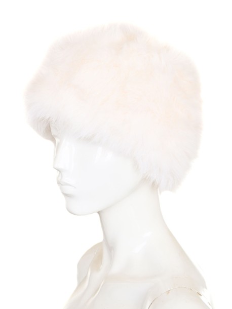 Класическа зимна шапка за жени - бяла