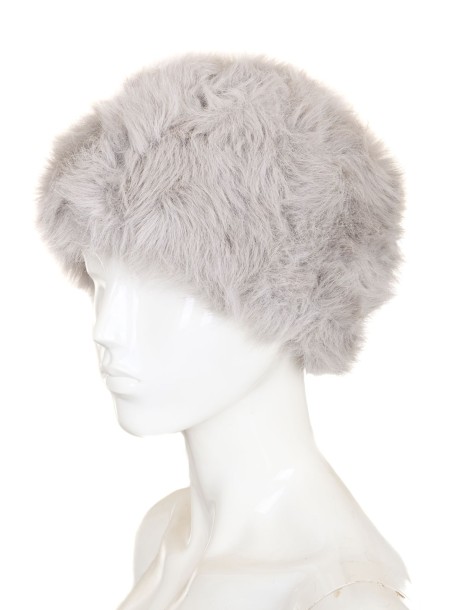 Класическа зимна шапка за жени  - сива