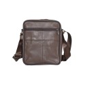 Кафява мъжка чанта от естествена кожа