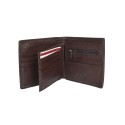 Кафяв мъжки портфейл от естествена кожа