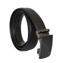 Черен мъжки колан с автоматична плочка