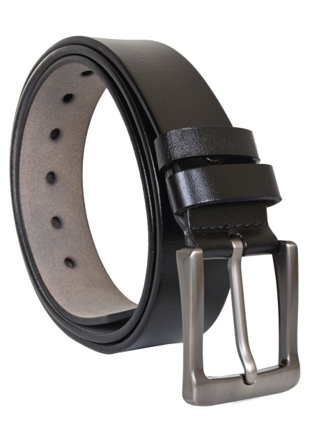 Елегантен мъжки колан с метална тока