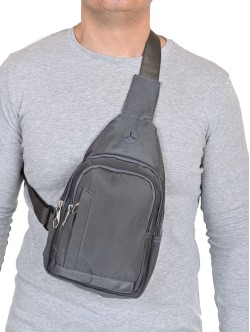 Мъжка чанта през рамо - Сива