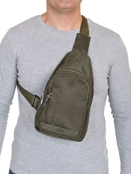 Мъжка чанта през рамо - Зелена