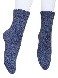Детски вълнени чорапи - тъмно сини