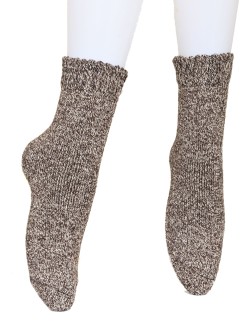 Детски вълнени чорапи - кафяви