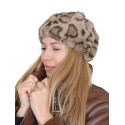 Елегантна дамска шапка в бежово