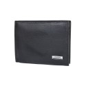 Мъжко портмоне с раздели за карти и монетник - Черно