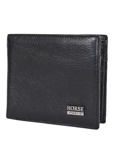 Черно мъжко портмоне - Естествена кожа