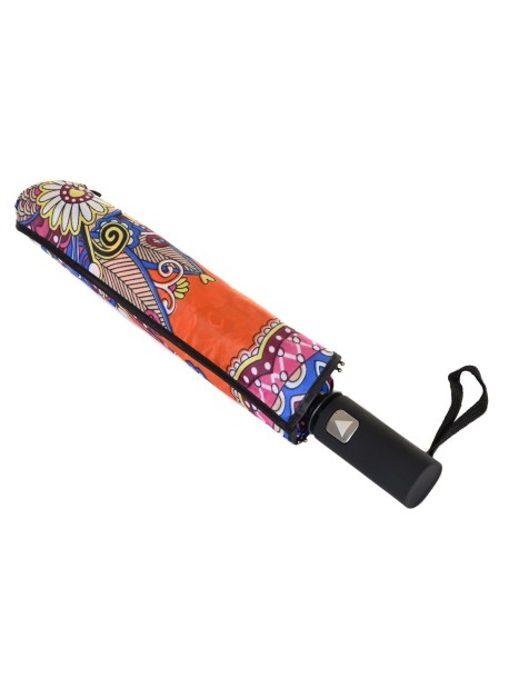 Цветен дамски чадър в оранжево