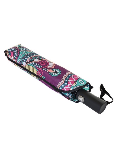 Цветен дамски чадър в лилаво