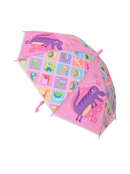 Детски чадър за момиче с динозаври