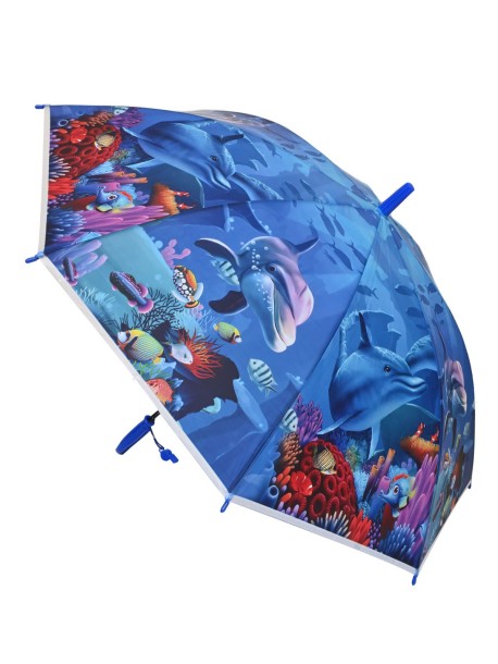 Детски чадър в син цвят за момче