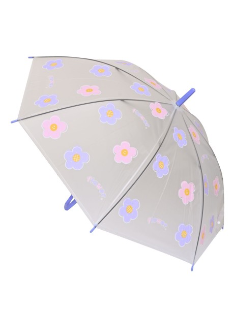 Детски чадър на цветя - лилав