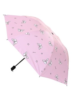 Розов чадър с пеперуди