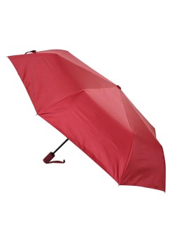 Автоматичен ветроустойчив чадър - червен