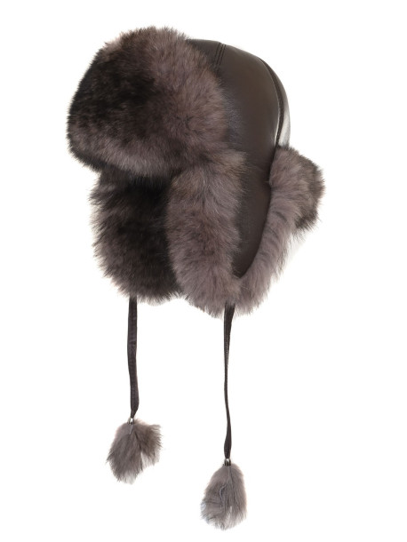 Топла зимна шапка от естествена кожа от лисица