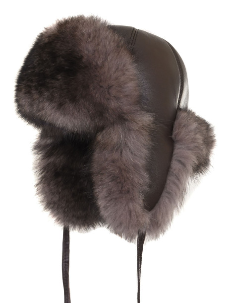 Топла зимна шапка от естествена кожа от лисица