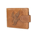 Мъжко портмоне от естесвена кожа с гравиран Орел | Vodo.bg