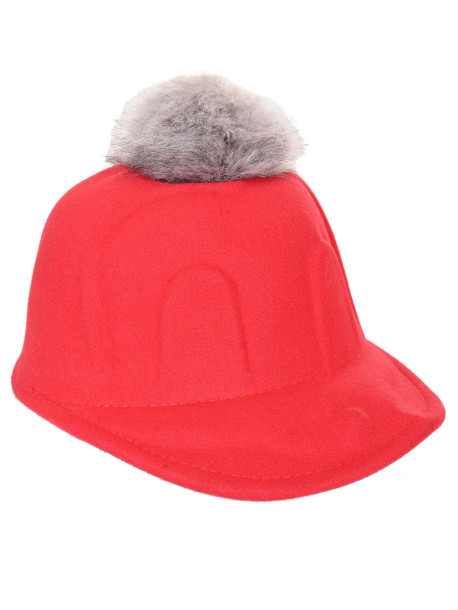 Детска зимна шапка с козирка - Червена | Vodo