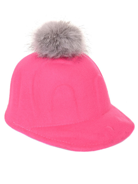 Детска зимна шапка с козирка - Розова | Vodo.bg