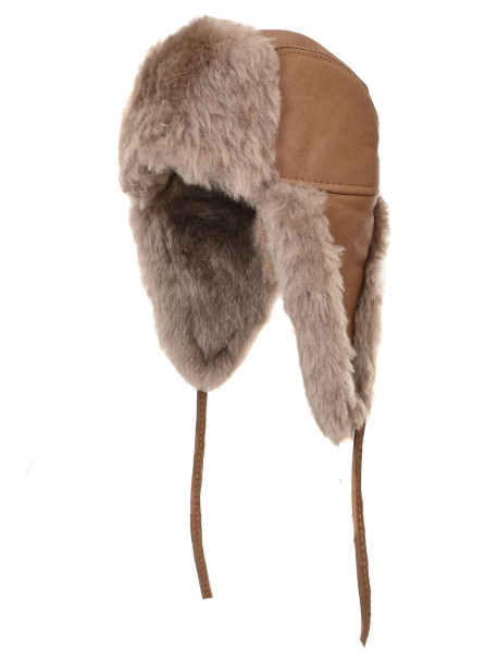 Шапка ушанка за деца от естествена кожа | Vodo.bg