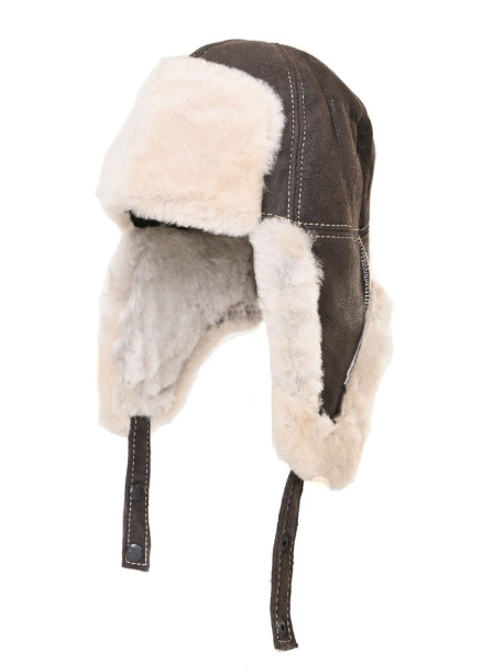 Зимна шапка ушанка за деца от естествена кожа | Vodo.bg