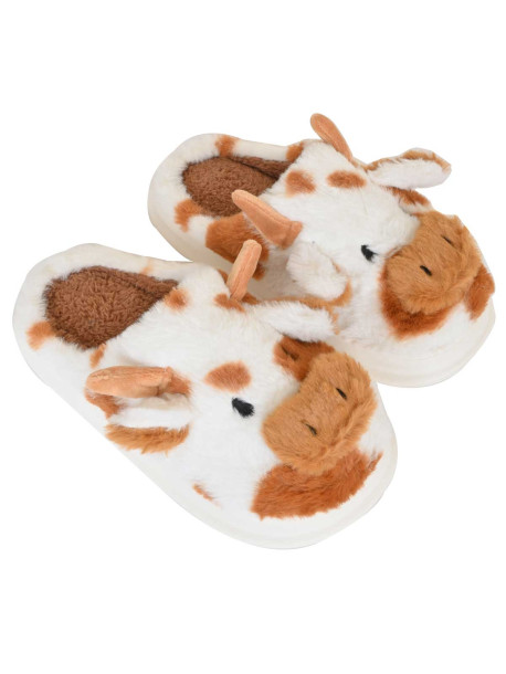 Сладки пантофи в кафяво Крава | Vodo.bg