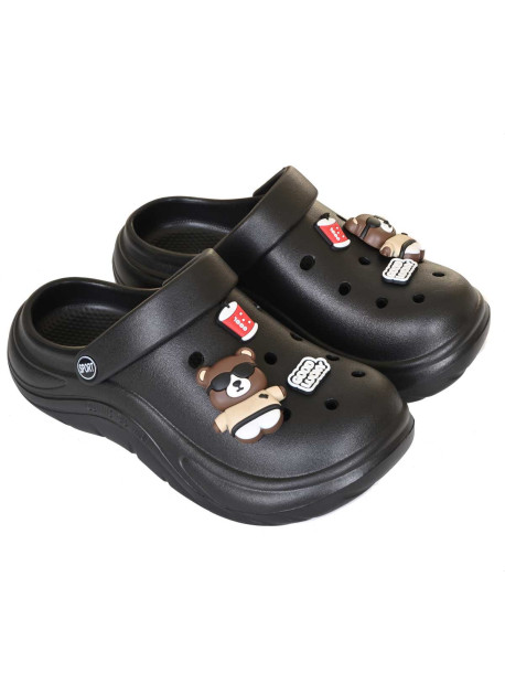 Мъжки черни гумени чехли | Vodo.bg