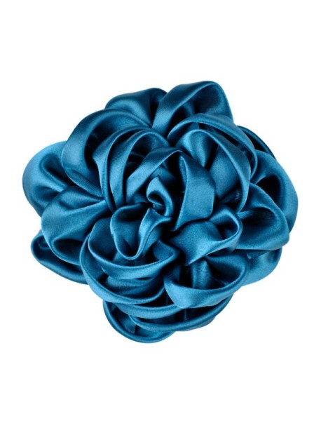 Дамска брошка Роза в синьо