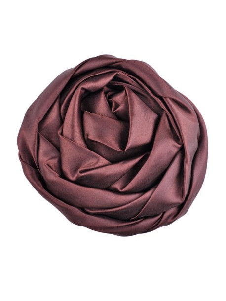 Брошка Роза в кафяво