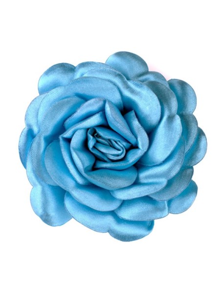 Синя сатенена роза