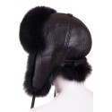 Дамска ушанка от лисица