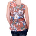 Флорален топ с жабо