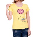 Жълта дамска тениска Foggy