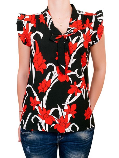 Дамски топ с панделка