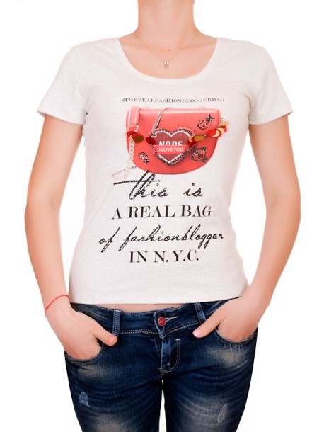 Бежова тениска с изрязан гръб