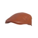 Мъжки каскет с ластик - светло кафяв