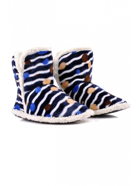 Пантофи Сени райе синьо V0457